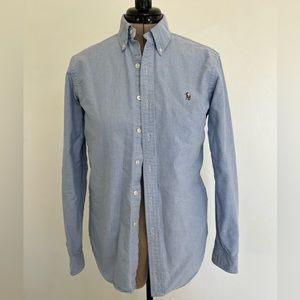 Ralph Lauren Classic Blue Button Down Shirt